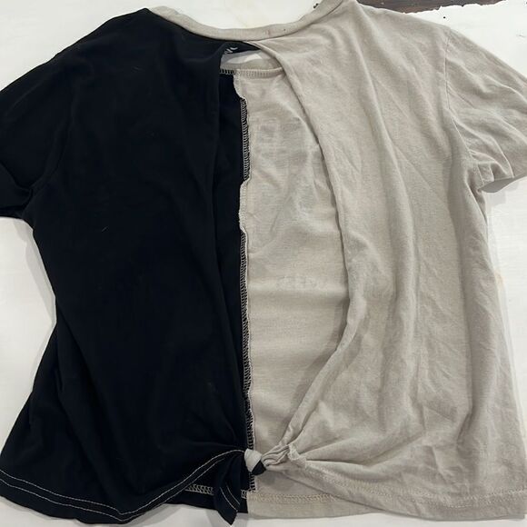 On Fire tan and black Los Angeles West Coast top M - Picture 9 of 10